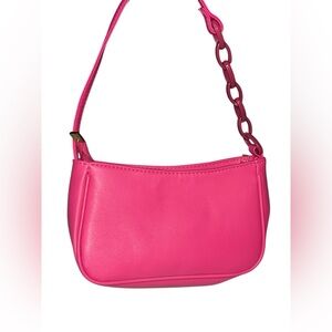 Women’s Hot Pink Barbie Shoulder Bag | Mini Purse with Chain Strap